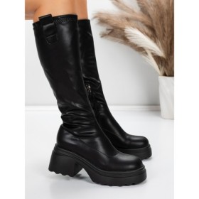 Cizme Dama cu Toc 57WL9 BLACK | MEI