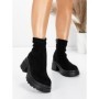 Ghete Dama cu Platforma 57WL10 BLACK | MEI