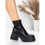 Ghete Dama cu Platforma 57WL10 BLACK | MEI