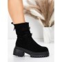 Ghete Dama cu Platforma 5W80 BLACK | MEI