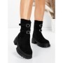 Ghete Dama cu Platforma 5W80 BLACK | MEI