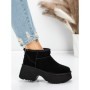 Ghete Dama din piele naturala 5W70 BLACK | PANTOFUL
