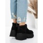 Ghete Dama din piele naturala 5W70 BLACK | PANTOFUL