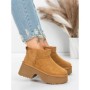 Ghete Dama din piele naturala 5W70 YELLOW | PANTOFUL