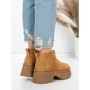 Ghete Dama din piele naturala 5W70 YELLOW | PANTOFUL