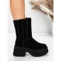 Ghete Dama din piele naturala 5W71 BLACK | PANTOFUL
