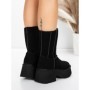 Ghete Dama din piele naturala 5W71 BLACK | PANTOFUL
