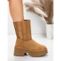 Ghete Dama din piele naturala 5W71 YELLOW | PANTOFUL