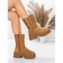 Ghete Dama din piele naturala 5W71 YELLOW | PANTOFUL
