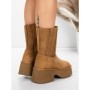 Ghete Dama din piele naturala 5W71 YELLOW | PANTOFUL
