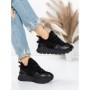 Pantofi Casual Dama din piele naturala 58W26 BLACK | PANTOFUL