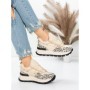 Pantofi Casual Dama din piele naturala 58W26 YELLOW-LEOPARD | PANTOFUL