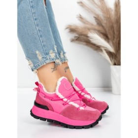 Pantofi Casual Dama din piele naturala 58W26 ROSEO | PANTOFUL