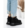 Ghete Dama din piele naturala 58W28 BLACK | PANTOFUL