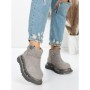 Ghete Dama din piele naturala 58W28 GREY | PANTOFUL