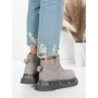 Ghete Dama din piele naturala 58W28 GREY | PANTOFUL