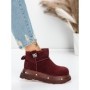 Ghete Dama din piele naturala 58W28 WINERED | PANTOFUL
