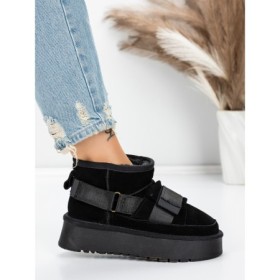 Ghete Dama din piele naturala 3AL76 BLACK | MEI