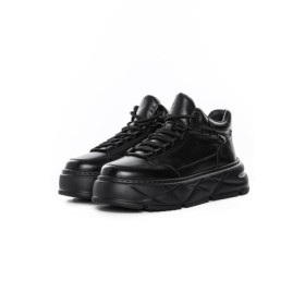 Ghete Barbati din piele naturala 225-5 BLACK | ADVANCER
