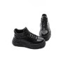 Ghete Barbati din piele naturala 225-5 BLACK | ADVANCER
