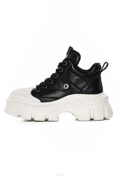 Ghete Dama din piele naturala 5020-1 BLACK | ADVANCER