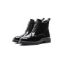 Ghete Dama din piele naturala Q1227-21 BLACK | ADVANCER