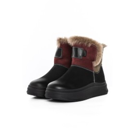Ghete Dama din piele naturala 9981YM BLACK | ADVANCER