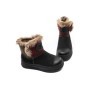 Ghete Dama din piele naturala 9981YM BLACK | ADVANCER