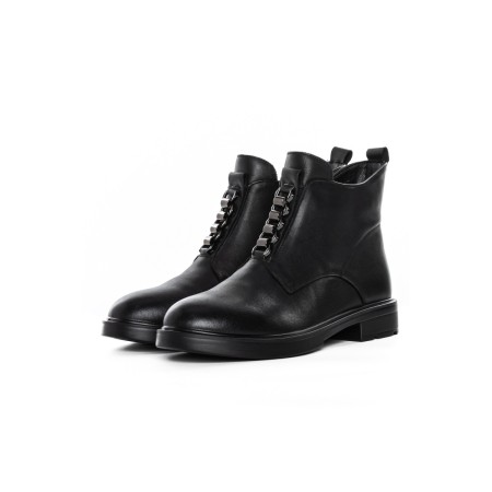 Ghete Dama din piele naturala 1227-21 BLACK | ADVANCER