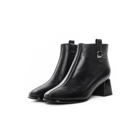 Ghete Dama din piele naturala 21299 BLACK | ADVANCER