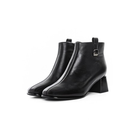 Ghete Dama din piele naturala 21299 BLACK | ADVANCER