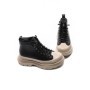Ghete Dama din piele naturala 66081 BLACK | ADVANCER