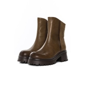 Ghete Dama din piele naturala 83125 KHAKI | ADVANCER