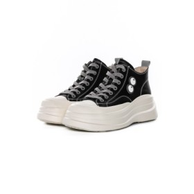 Ghete Dama din piele naturala KM3817 BLACK | ADVANCER