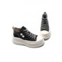 Ghete Dama din piele naturala KM3817 BLACK | ADVANCER