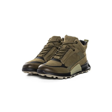 Ghete Barbati din piele naturala 10532 GREEN | ADVANCER