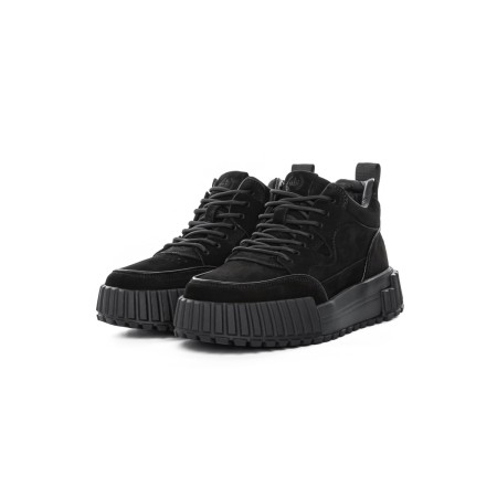 Ghete Barbati din piele naturala 2005 BLACK | ADVANCER