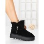 Ghete Dama din piele naturala 5W95 BLACK | PANTOFUL