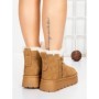 Ghete Dama din piele naturala 5W95 YELLOW | PANTOFUL