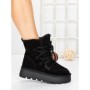 Ghete Dama din piele naturala 5W96 BLACK | PANTOFUL