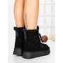 Ghete Dama din piele naturala 5W96 BLACK | PANTOFUL