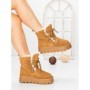 Ghete Dama din piele naturala 5W96 YELLOW | PANTOFUL