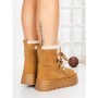 Ghete Dama din piele naturala 5W96 YELLOW | PANTOFUL