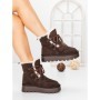 Ghete Dama din piele naturala 5W96 BROWN | PANTOFUL