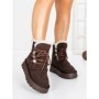 Ghete Dama din piele naturala 5W96 BROWN | PANTOFUL