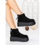 Ghete Dama cu Platforma 58WL19 BLACK | MEI