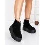 Ghete Dama cu Platforma 58WL19 BLACK | MEI