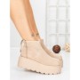 Ghete Dama cu Platforma 58WL19 DARK BEIGE | MEI