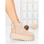Ghete Dama cu Platforma 58WL19 DARK BEIGE | MEI