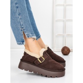 Ghete Dama din piele naturala 5W91 BROWN | PANTOFUL